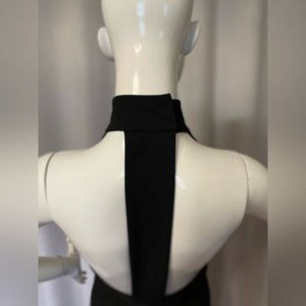 Vintage Ralph Lauren Black Label High Neck Backless Halter Dress - Picture 4 of 6